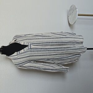 Swim cover up blue and white